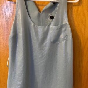 *NWT* Light Blue Metallic Tank
